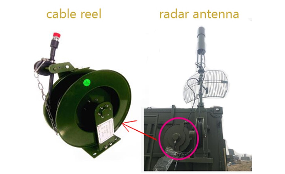 雷达天线用电缆卷筒旋转接头